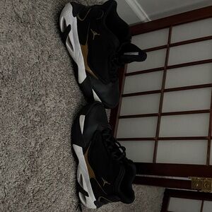Jordan Kids Sneakers Black with Gold Highlights